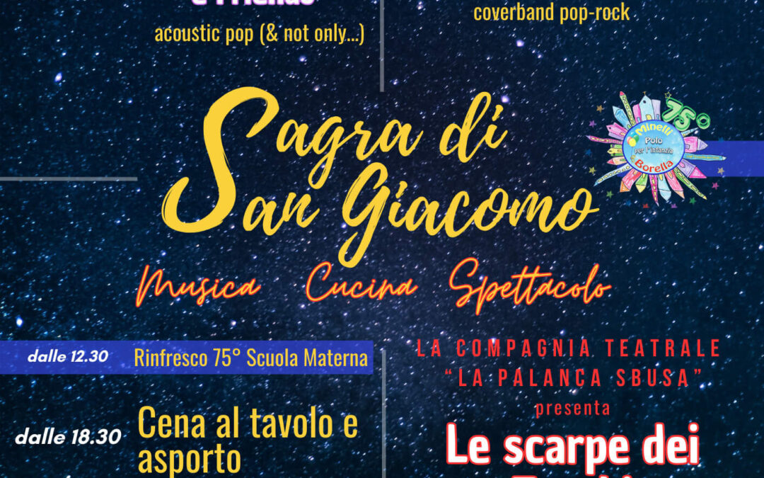 Sagra di San Giacomo 2025 – Il programma completo della manifestazione